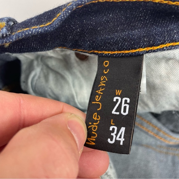 Nudie Jeans Tight Long John Twill Rinsed Women's Jeans size W26 L34 - Picture 8 of 9